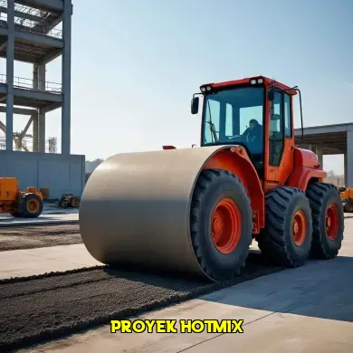 Proyek Hotmix Jalan UGM Gunakan Tandem Roller untuk Kualitas Optimal